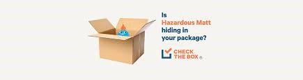 Is Hazardous Material hiding in your packages? Check the box!